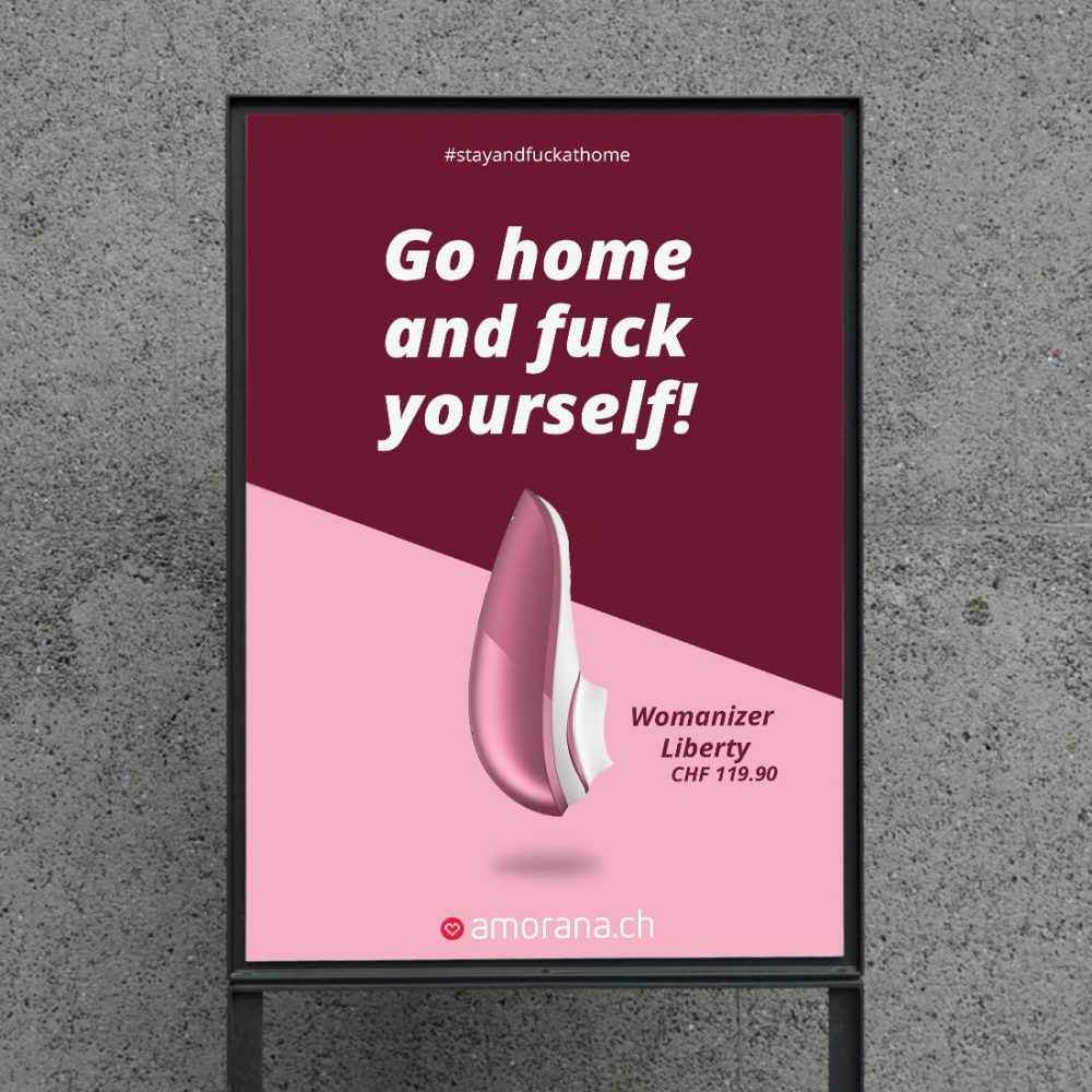 Plakat zur Imagekampagne Corona von Amorana